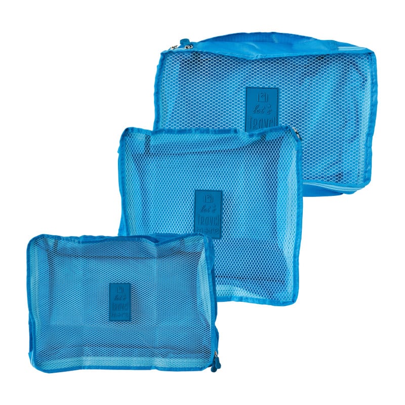 Packing cubes  - blauw - set van 3 