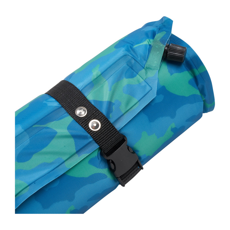 Slaapmat zelfopblazend - groen/blauw - 195x60x2,5 cm