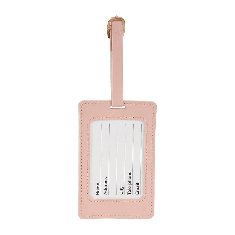Bagagelabel - roze/geel - diverse varianten