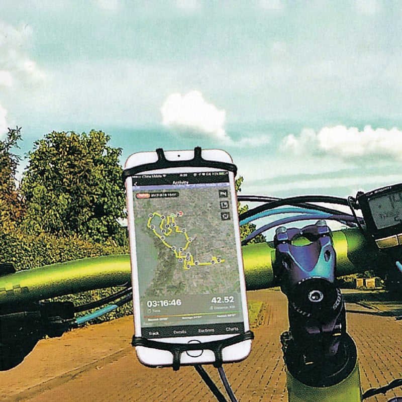 Telefoonhouder fiets - zwart