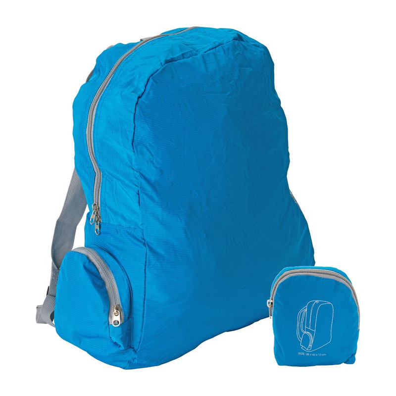 Travel rugzakje opvouwbaar blauw