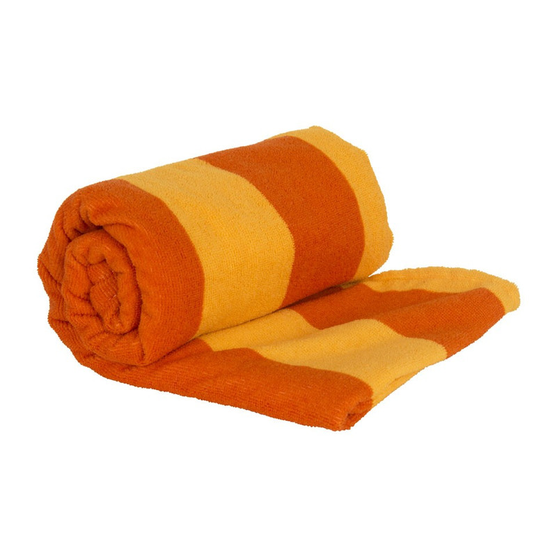 Travel/sport/strandhanddoek - 70x140 cm - oranje