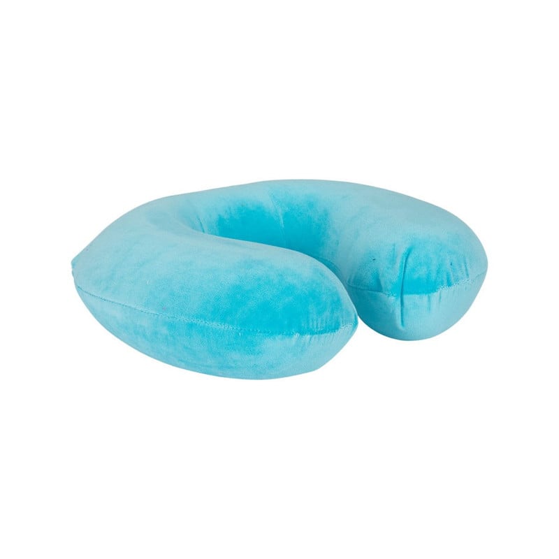 Nekkussen rond memory foam - blauw