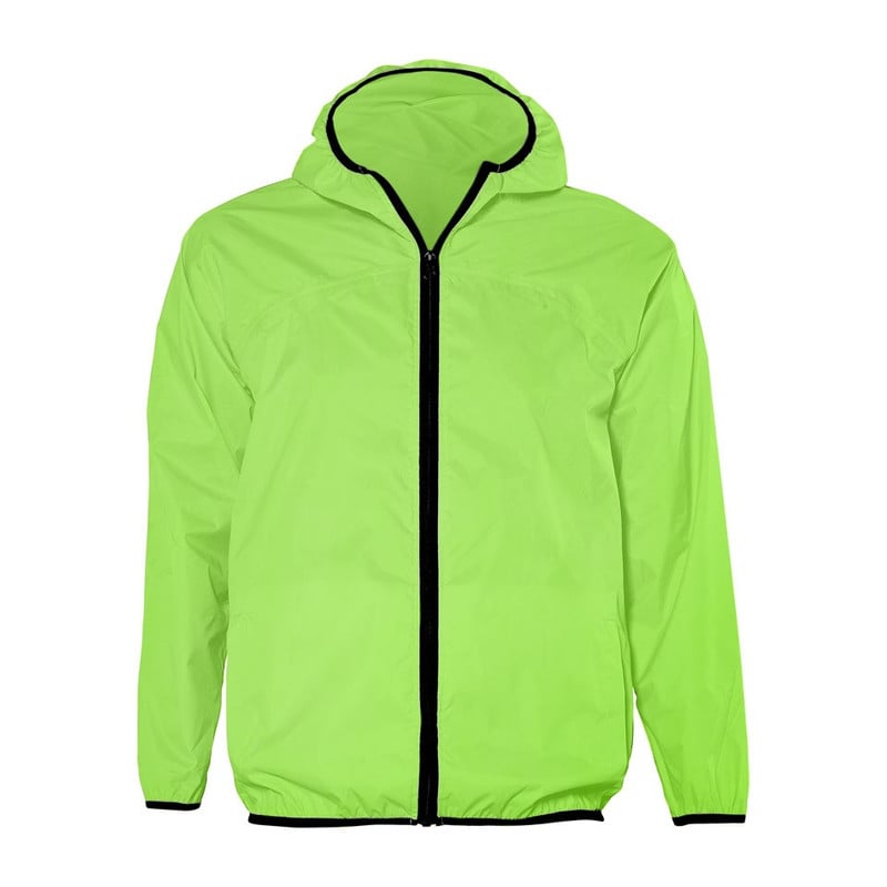 Regen-/windjack - L/XL - fluorgroen 