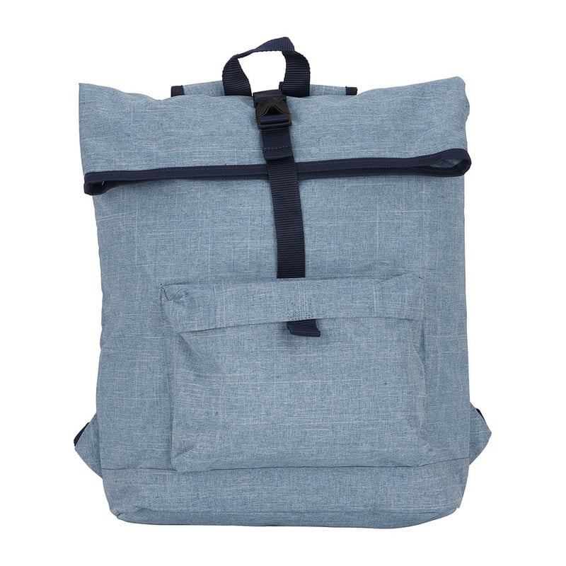 Rugzak met vouwsluiting blauw