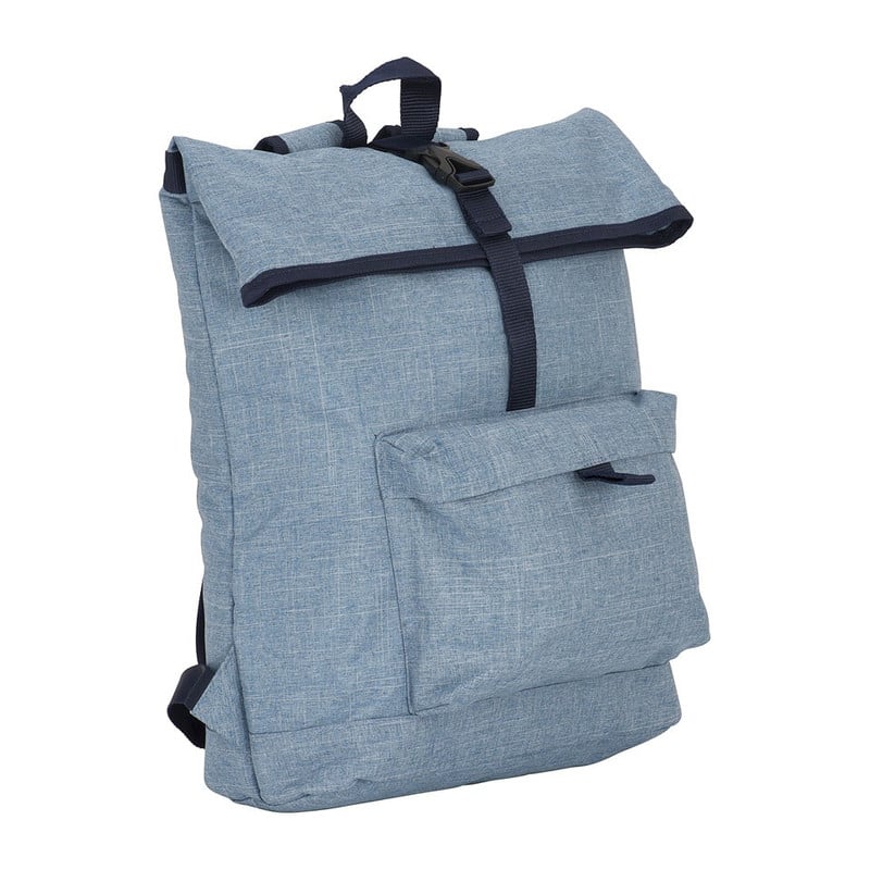 Rugzak met vouwsluiting blauw