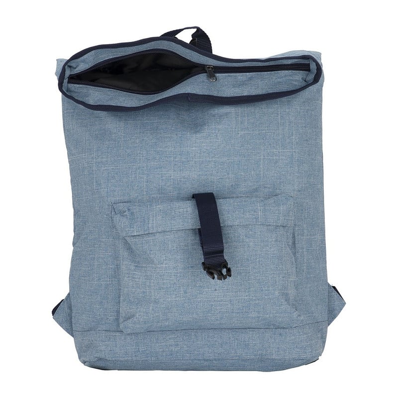 Rugzak met vouwsluiting blauw