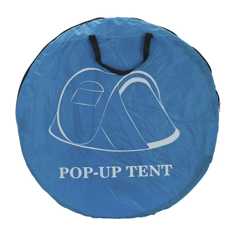 Pop-up tent - 2-persoons - blauw (oud) 