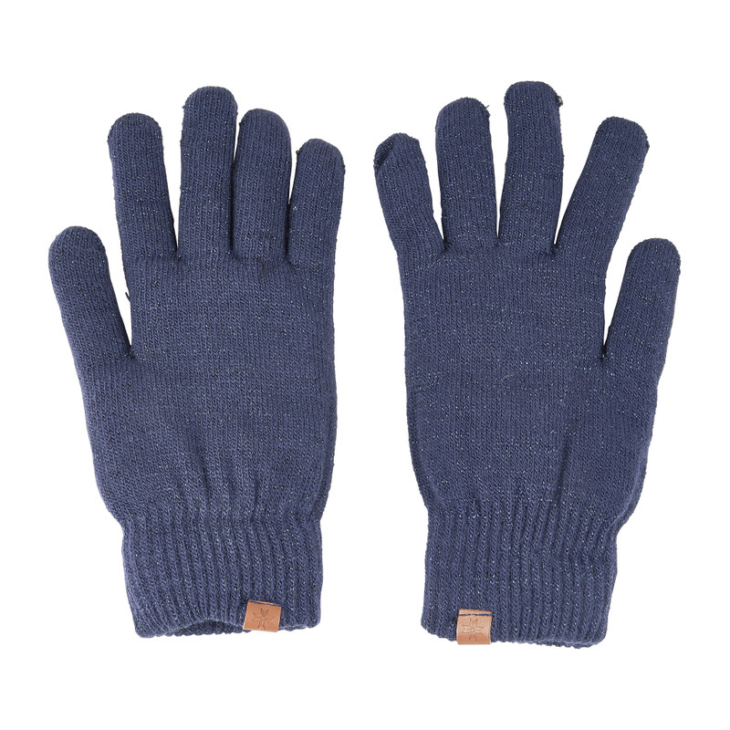 Dames handschoenen - blauw glitter