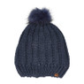 Dames skimuts - blauw glitter
