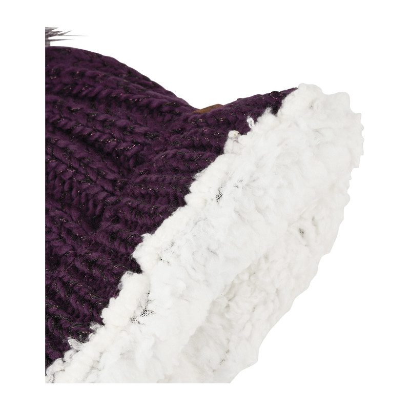 Dames skimuts - rood glitter