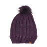 Dames skimuts - rood glitter