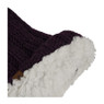 Dames skicol - rood glitter
