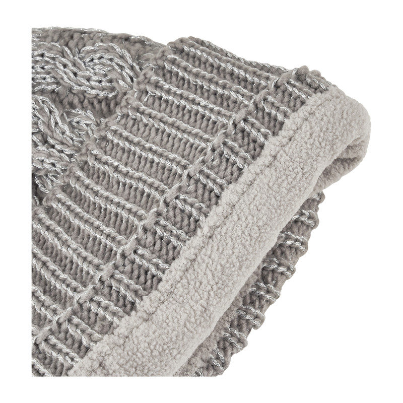 Dames muts - grijs glitter
