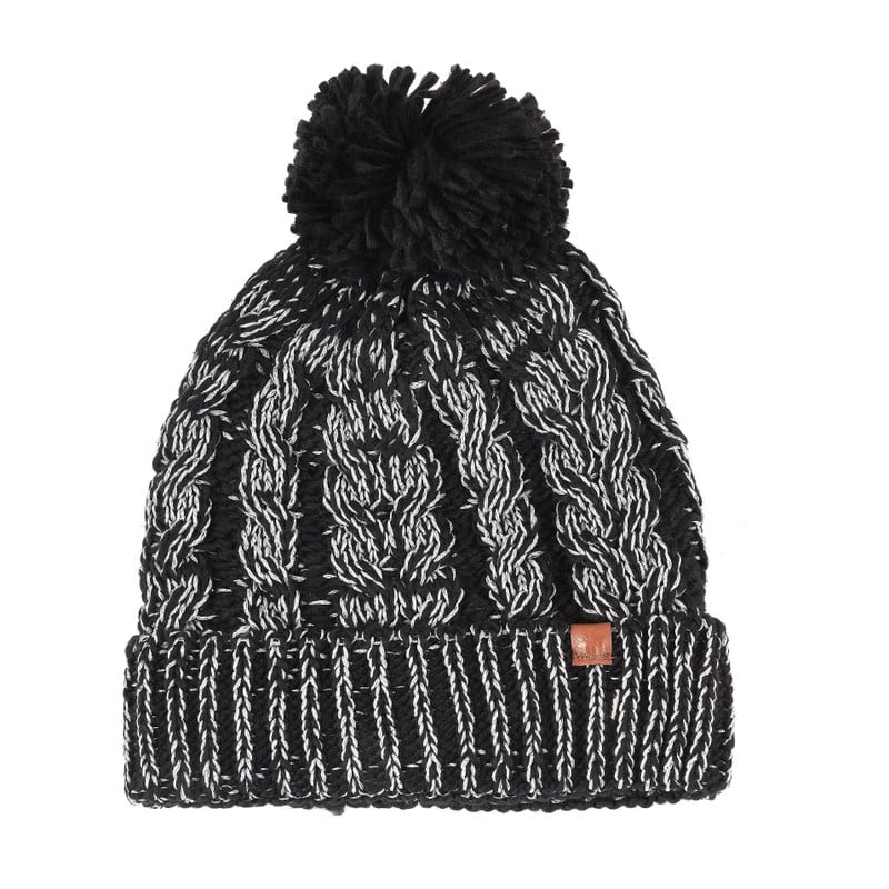 Dames muts  - zwart glitter