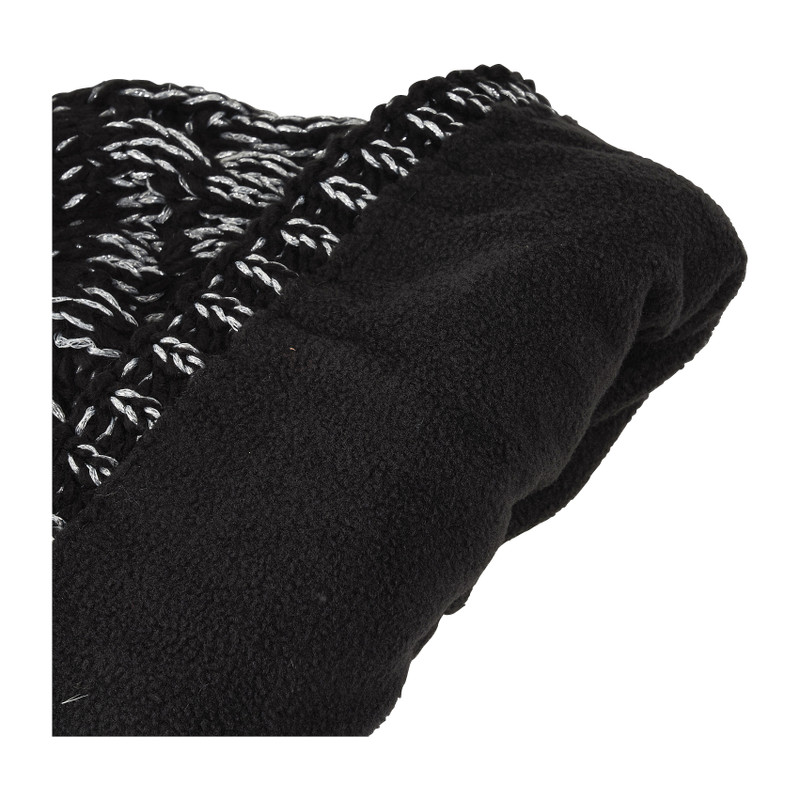 Dames muts  - zwart glitter