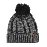 Dames muts  - zwart glitter