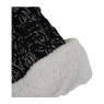 Dames skicol - zwart glitter