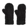 Wanten teddy - zwart - one size