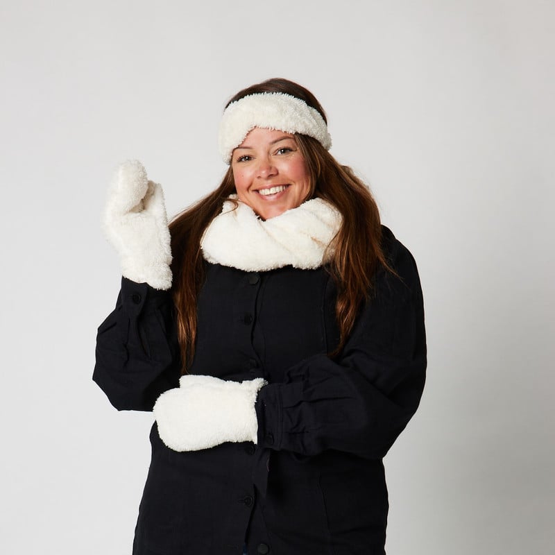 Colsjaal teddy - wit 