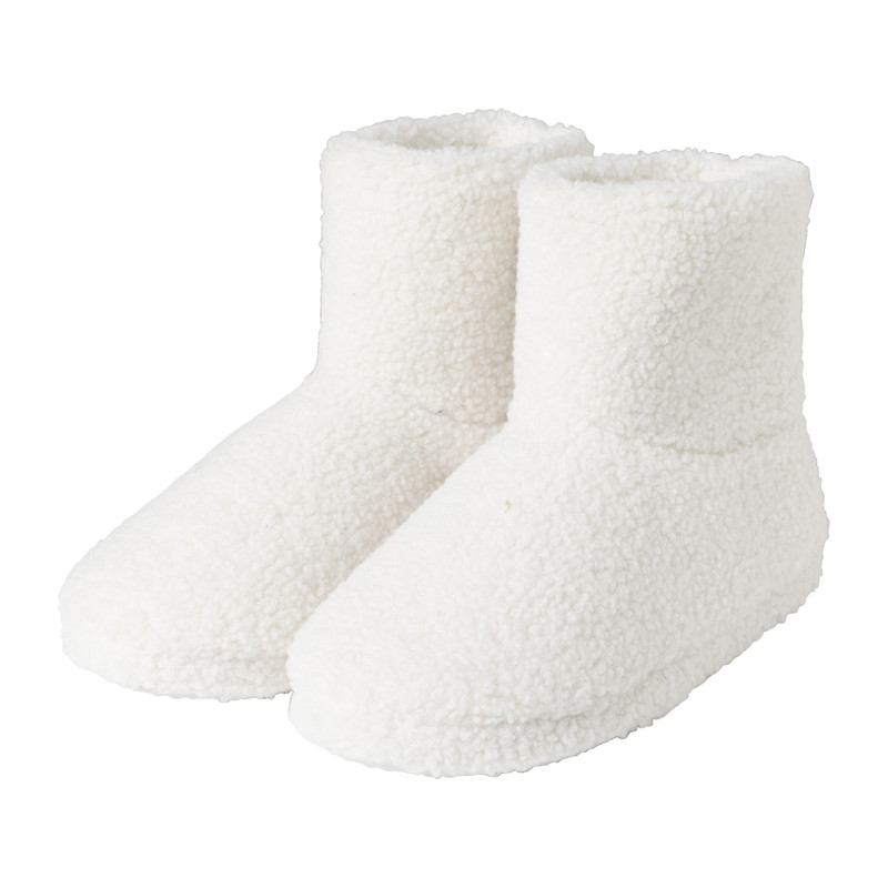 Pantoffels teddy - wit - maat 37/38