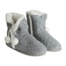 Pantoffels gebreid - grijs - maat 39-42