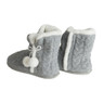 Pantoffels gebreid - grijs - maat 39-42