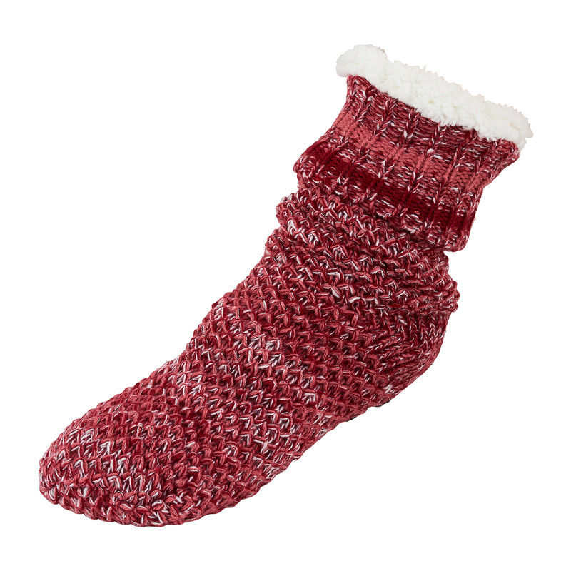 Huissokken loungewear - rood - maat 36/41