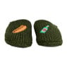 Pantoffels hotdog en bier - groen