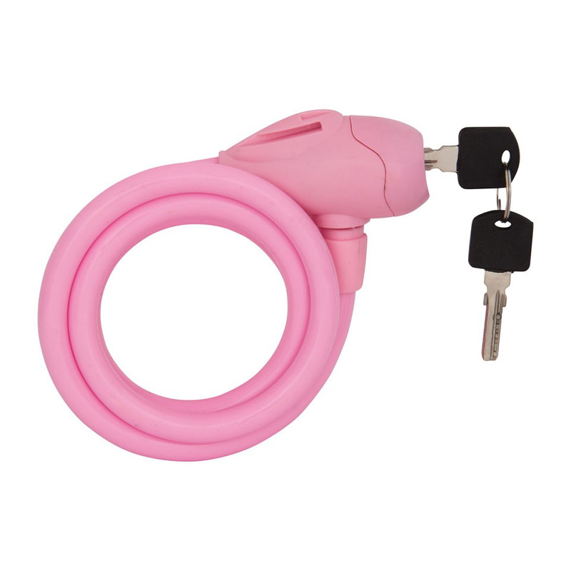 Fietsslot siliconen roze