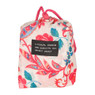 Poncho pink/blue flowers - roze