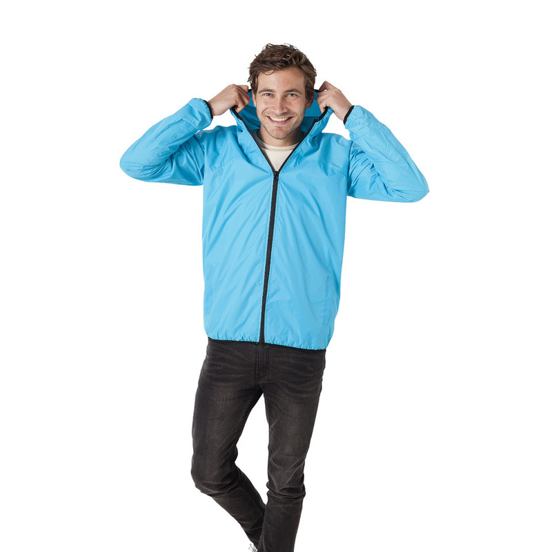 Wind-/regenjack - S/M - fluorblauw