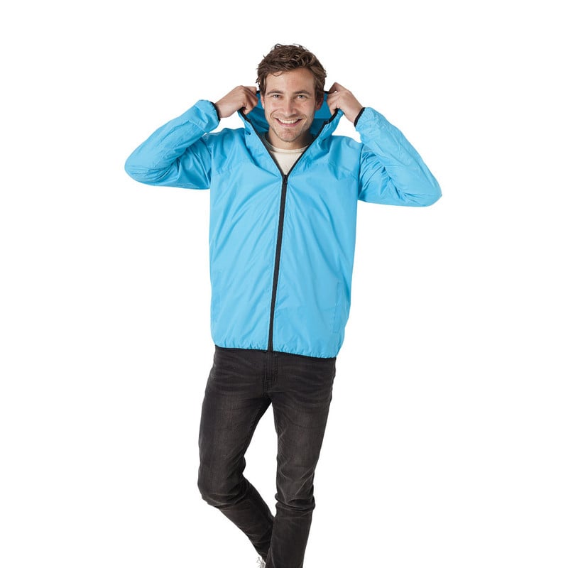 Wind-/regenjack - L/XL - fluorblauw