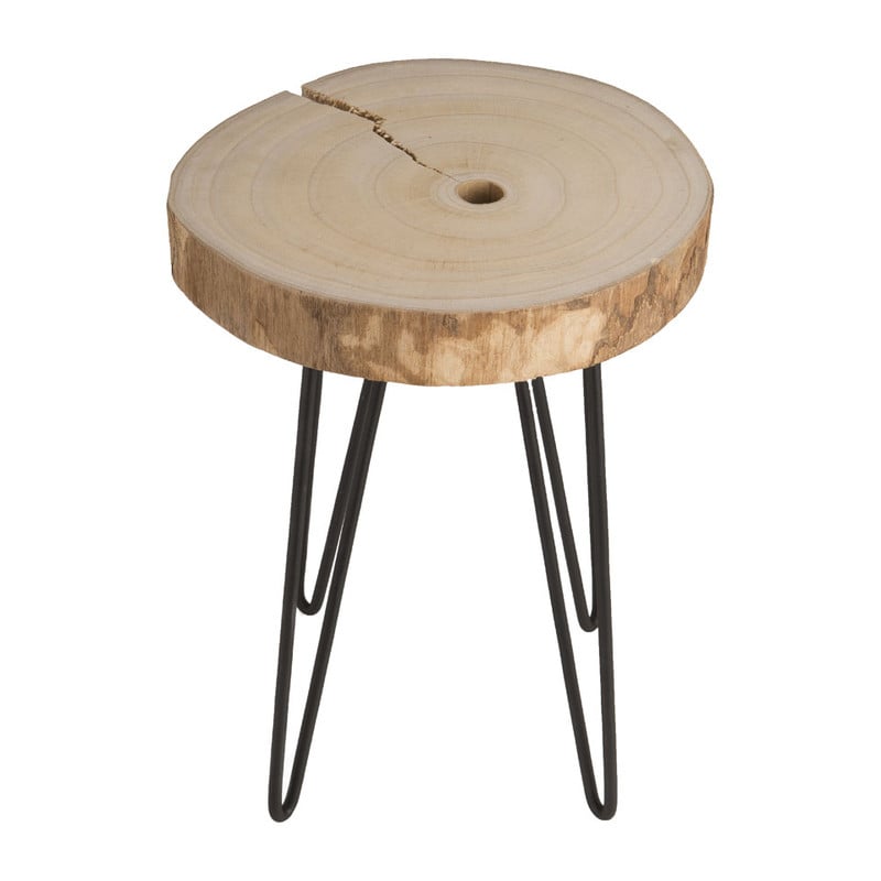 Bijzettafel boomstam - 30x40 cm