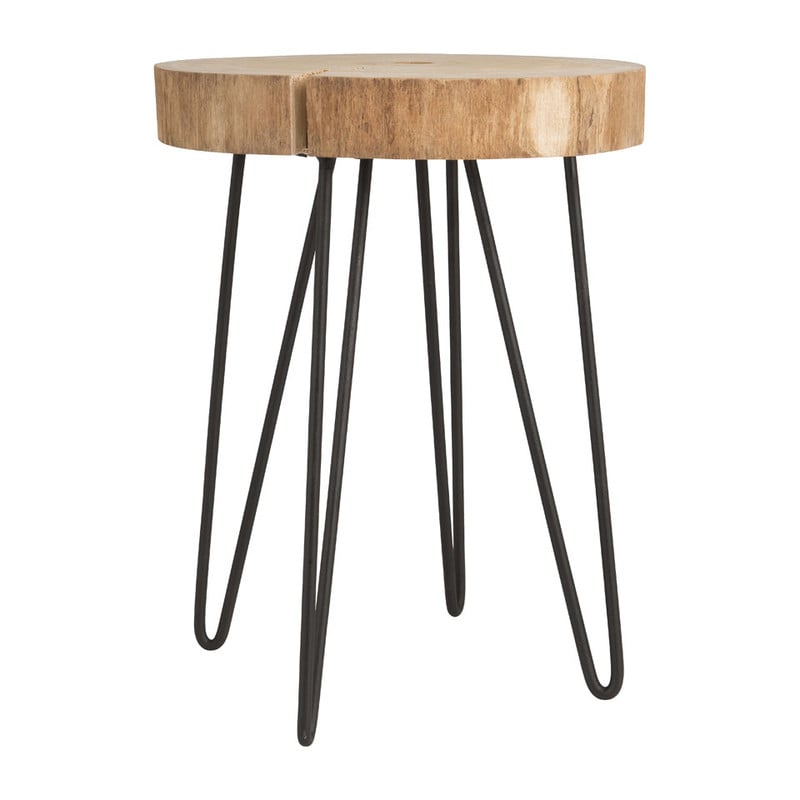 Bijzettafel boomstam - 30x40 cm