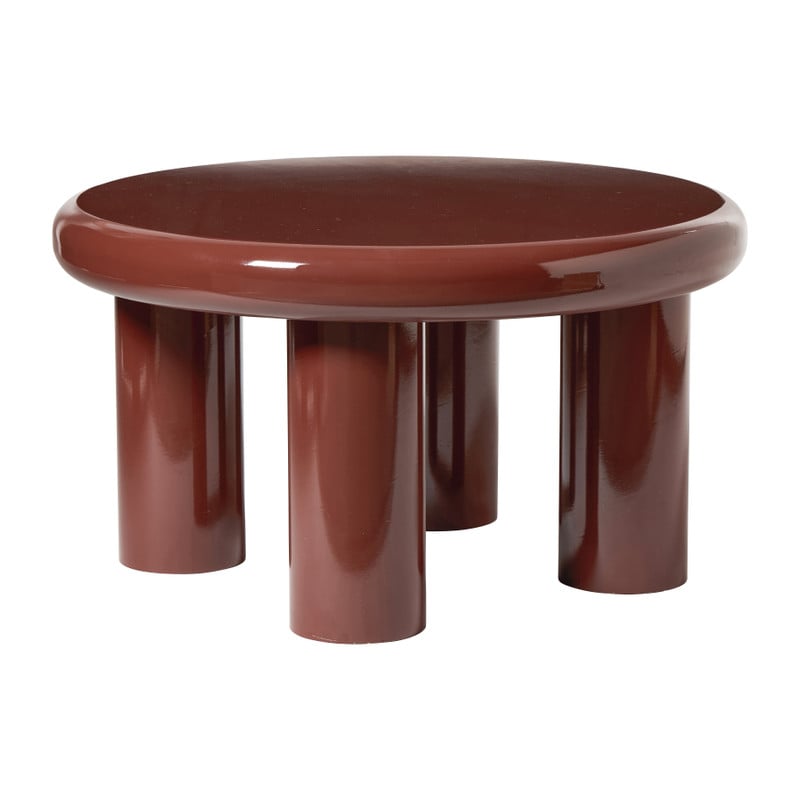 Salontafel Mira - rood - ø60x33 cm