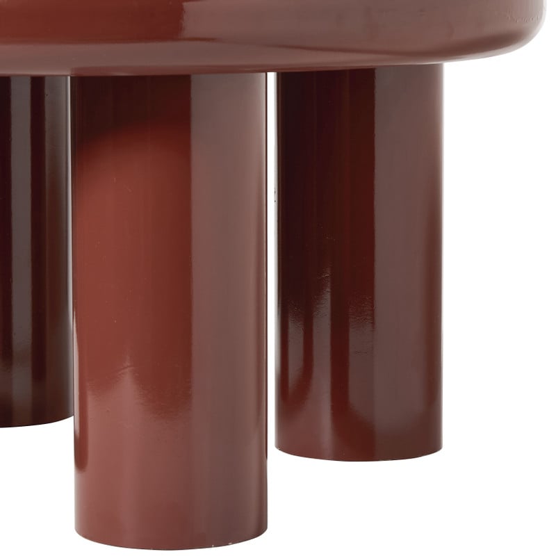 Salontafel Mira - rood - ø60x33 cm