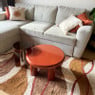 Salontafel Mira - rood - ø60x33 cm