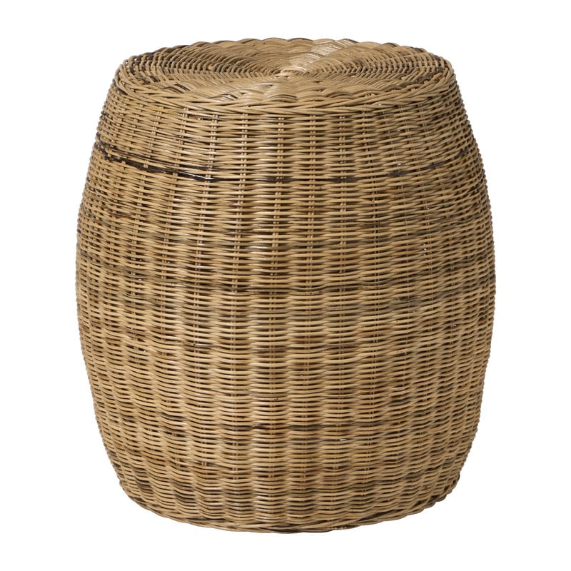 Bijzettafel rotan rond - naturel - ø42x44 cm