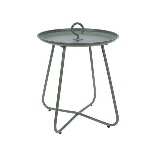 Bijzettafel lichtgroen - metaal - ø40x46 cm