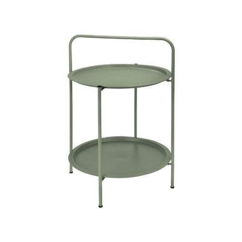 Bijzettafel groen - metaal - ø50x66 cm