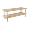 Schoenenrek 2-laags - hout - 30x77x26 cm