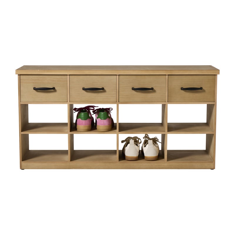 Schoenenkast 3-laags 12 vakken - bruin - 50x100x30 cm