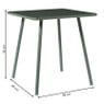 Kindertafel - groen - 50x48x48 cm