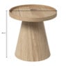 Bijzettafel Rondo klein - naturel - ø38.8x38 cm 