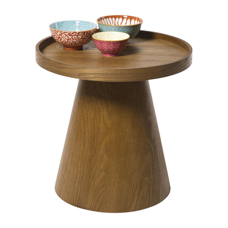Bijzettafel Rondo klein - bruin - ø38.5x38 cm