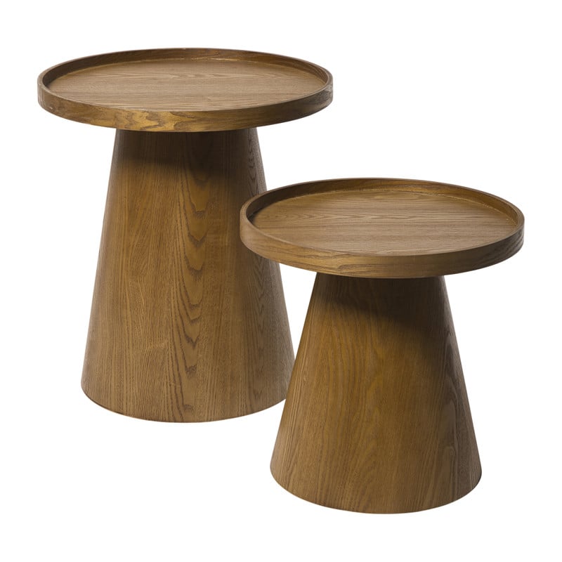 Bijzettafel Rondo klein - bruin - ø38.5x38 cm