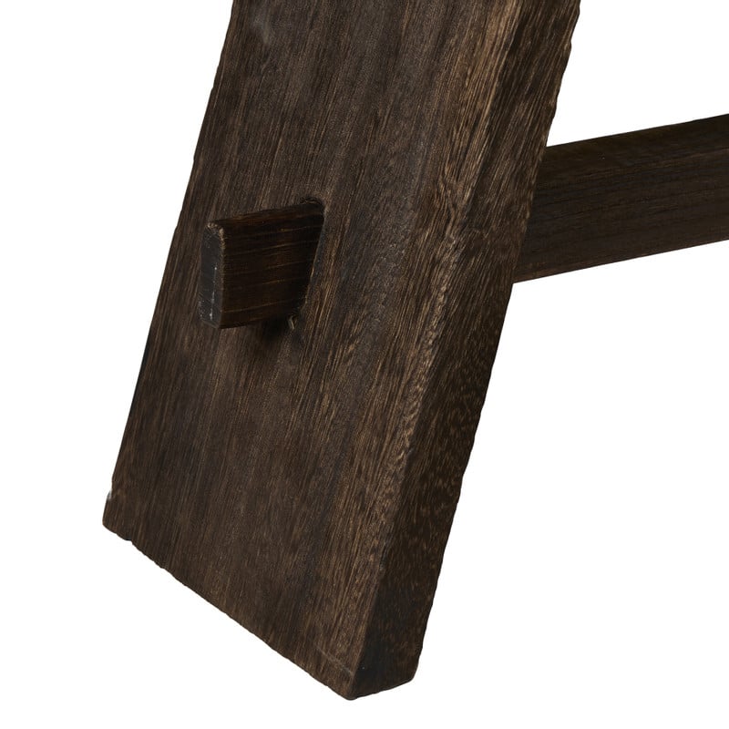 Krukje hout - donkerbruin - 40x50x20 cm