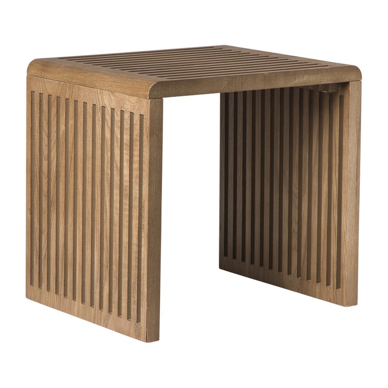 Bijzettafel Japandi groot - bruin - 40x42x35 cm