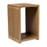 Bijzettafel Japandi hoog - bruin - 60x39x39 cm